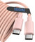 TIGOJH Type c 3M Braided USB-C to USB-C Cable for iPhone 16/pro/pro max/Plus, Galaxy S25, S24, Note10, Note9, Pixel 9, Pixel 8, iPad Pro, & More - Pink