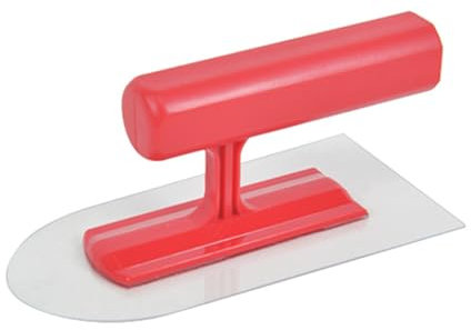 Cazzuola per intonacatura e finitura piatta, morbida e leggera, per cemento, muri a secco, mattonelle e muratura, strumento manuale