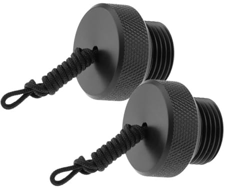 Enwye Lot de 2 Bouchons Anti-poussière Pom pour valves de Bouteilles DIN, Accessoires de plongée, vis 8/5-14 NPS, Poids 15 g
