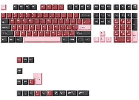 Sbshiouu Double Shot Macaron Keycap Set For Most Mechanical Keyboards 126 Pieces Keycaps Keyboard Modding