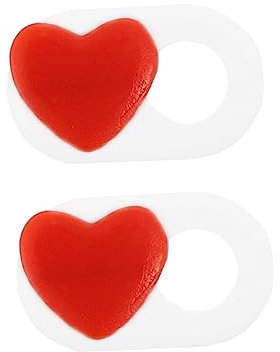 SHINEOFI 2 Pcs Webcam Cover Slide Heart Pattern Privacy Shutter for Laptop and Tablet, Anti-peeping Camera Cover for Desktop Computers, Compact Privacy Protection for Online Meetings and Home Office