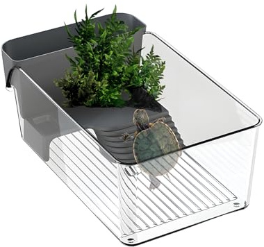 Terrarium für Reptilien - Schildkrötenaquarium | Starter Kit für Aquarien, Reptiliengewerbe für Bildung Tierpflege Schildkröten Krabben Deko für Schildkröte t