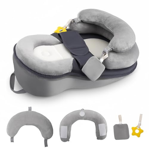 Dumenix Baby Feeding Support Pillow 3 Adjustable Modes Mom Nursing Support Pillow Breastfeeding Bottle Feeding Detachable Gift for Newborn New Mother
