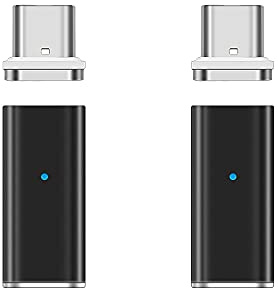 N. NETDOT Gen10 Adaptador magnético USB-C a USB-C (Pack de 2) – Permite el Uso de Puertos USB-C estándar con Cables magnéticos Gen10