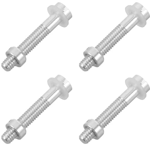 YARNOW Cartridge Headshell 4pcs Turntable Screws Vinyl Player for Record Installation, Lightweight Aluminum Alloy Precision Screws for DIY Turntable Hardware and Maintenance