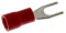 25x Terminali a forcella isolati 0,5-1,5mm² rosso M3