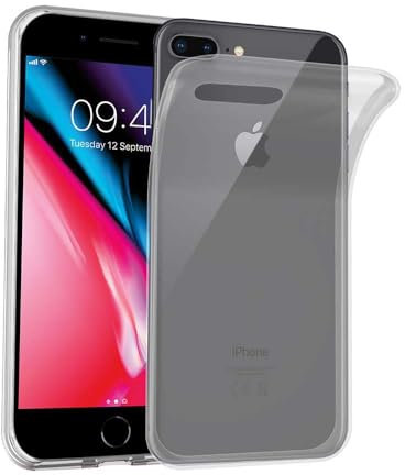 cadorabo Coque pour Apple iPhone 8 Plus / 7 Plus / 7S Plus en Complet Transparent - Housse Protection Souple en Silicone TPU avec Anti-Choc et Anti-Rayures - Ultra Slim Fin Gel Case Cover Bumper