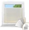 Victoria M. Easyfix Plissee Faltrollo ohne Bohren, zum Klemmen oder Kleben, Sonnenschutz Sichtschutz Fenster, 80 x 100 cm, Weiß