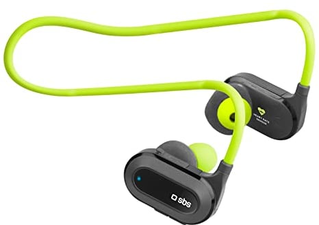 SBS HEART RATE RUNNER Sport-Ohrhörer mit Herzfrequenzmessung, flexiblem Kopfband, Answer/End-Taste, Mikrofon und Lautstärkeregler