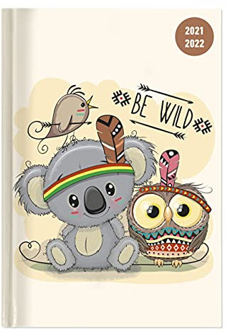 Collegetimer Be Wild! 2021/2022 - Schüler-Kalender A6 (10x15 cm) - Day By Day - 352 Seiten - Terminplaner - Notizbuch - Alpha Edition