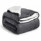 Imperial Rooms Sherpa Fleece Blanket Bed Throws Blankets For Sofas Soft Fluffy Thick Travel Blanket Reversible Microfiber Throw (Grey, Single (130 x 150 Cm))