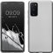 kwmobile Case kompatibel mit Samsung Galaxy S20 FE Hülle - Schutzhülle aus Silikon metallisch schimmernd - Handyhülle Metallic Silber