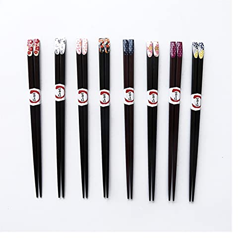 Los palillos de madera personalizados se reutilizan los palillos reutilizables fijaron los palitos de la cuchilla segura del lavavajillas con el diseño antideslizante