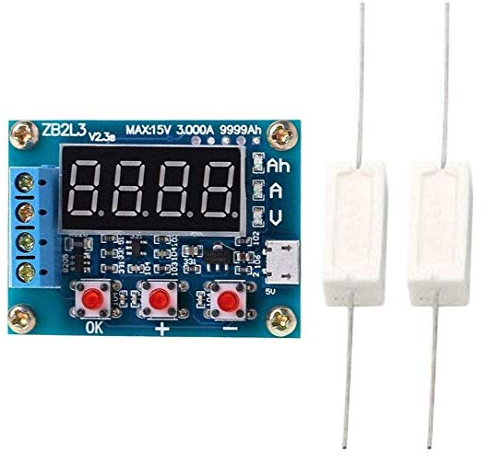 Fayme ZB2L3 Tester per batterie a LED, display digitale, 18650, al litio, per test di al piombo, capacità SSUre