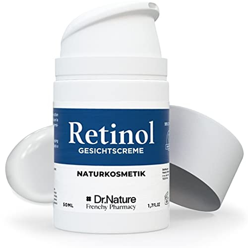 Retinol Anti Aging Creme Frauen & Männer Nachtpflege Empfindliche Haut | Naturkosmetik Nachtcreme 99% Inhaltsstoffe natürlichen Ursprungs | Anti Falten und Anti Pigmentflecken