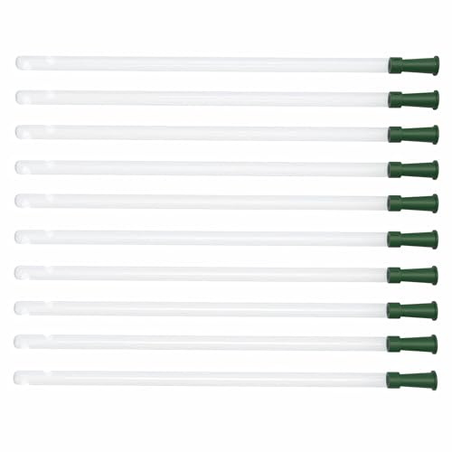 Horn Medical 10x Flexible Einlaufhilfe I Darmrohr für Irrigator-Set/Einlaufbecher I Größe wählbar (CH 28 - Ø 9,3mm)