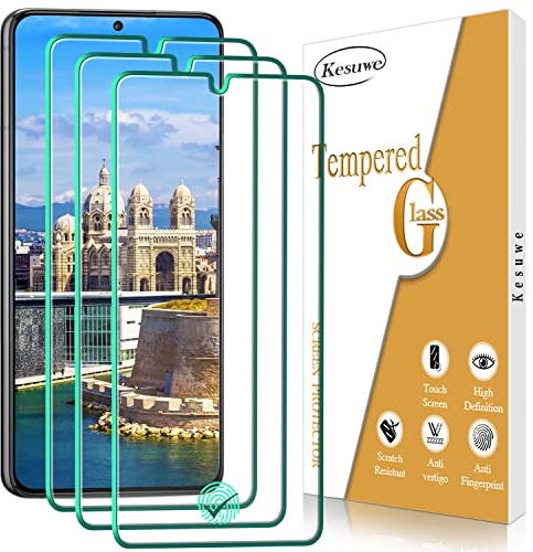 Kesuwe [3 Pièces] Verre Trempé pour Samsung Galaxy S22 Plus 5G, 9H Dureté Film Protection écran, sans Bulles, HD Ultra Transparent, Ultra Résistant, Installation Facile