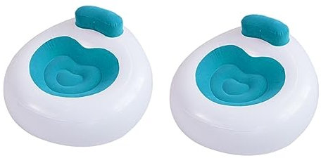 Toddmomy 2 STK Zusammenklappbares Aufblasbares Sofa Schwebender Liegestuhl Liege Aufblasen Tragbare Couch Tragbares Luftsofa Aufblasbare Sofatasche Luftliegesofa PVC Die Faulen Strand