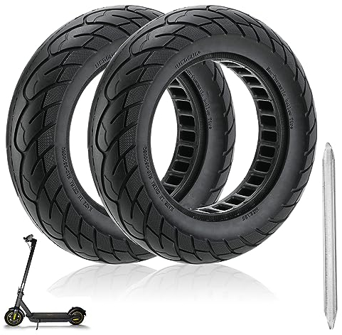 10x2.125 Zoll Vollgummireifen, 50/75-6.1 Scooter Solid Reifen für Xiaomi M365 Pro2 Elektroroller, Anti-Rutsch, Vollgummireifen, keine Reifenpannen mehr 2PCS