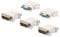 sourcing map VGA to DVI-I Adapter Coupler, DVI 24 + 5 Male to VGA Female Converter for Device Conversion, Pack of 5