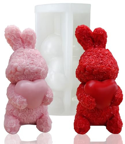 Kerzengießform Cake silikonform 3D Valentinstag für Silikon-Formen Kerzenherstellung Harzguss Silikonform DIYdie Seifenherstellung Polymer Ton Handwerk Gips Seifen Tortendekoration