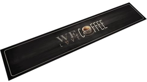 vidaXL Küchenteppich, Küchenläufer rutschfest Waschbar, Teppichläufer für Innen Außen, Teppich Läufer Küchenmatte, Kaffee 60x300cm Samt