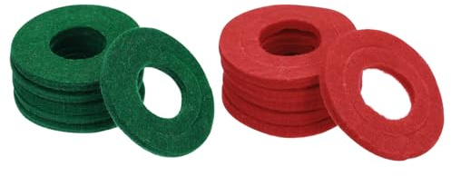 QUARKZMAN 12 Pack Batterie Terminal Korrosionsschutz Unterlegscheiben 46x20x30mm Batterie Pfosten Faser Unterlegscheiben Schutz 6 Rot 6 Grün