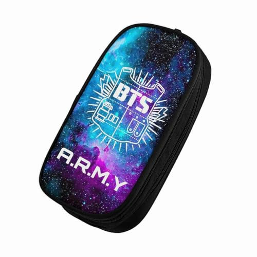 Otsyunc Pqpugfig Federmäppchen Große Kapazität Federtaschen [Design-0533] Mäppchen mit Reißverschluss Make-up Tasche