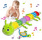 BARVERE Baby Musical Raupe Kuscheltier, Raupe Plüschtier Spielzeug mit Lineal, Greifling zum Rasseln Baby, Baby Stofftier Spielzeug, Tolles Geschenk für Jungen und Mädchen - Green