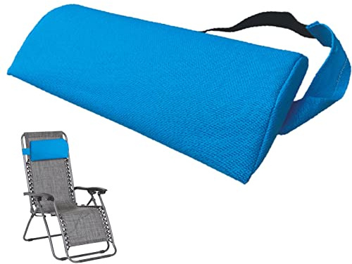 Qutalmi Liegestuhl Kissen, Nackenkissen Für Gartenstühle, Nackenkissen Kopfkissen, Wasserabweisend Mit Gummizug Liegen Auflagen Kissen, Sonnenliegen Stuhlauflage, Outdoor KopfstüTze