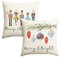 Artoid Mode Lot de 2 housses de coussin motif casse-noisette et boules de Noël - 45 x 45 cm - Merry Chrisrmas Xmas - Décoration de canapé