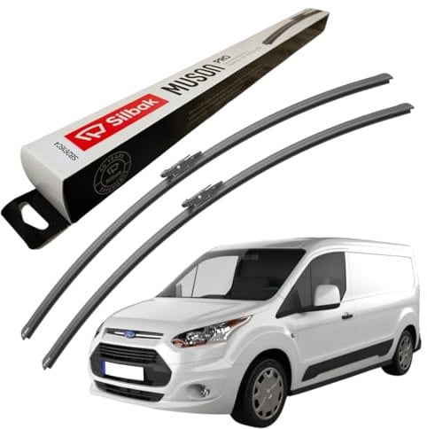 Silbak Windscreen Wipers, fits for FORD TRANSIT CONNECT (2013 ONWARDS) Front Wiper Blades, 750mm/750mm