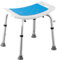 Tabouret de Douche antidérapant réglable VED – Chaise de Bain légère en Aluminium antirouille pour Personnes âgées, handicapées, Femmes Enceintes, Post-opératoires, 14,96 à 20,07 Pouces (38 à 51 cm)
