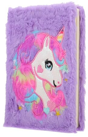 ifundom Diario con Copertina in Peluche Blocco Note in Peluche per Studenti Blocco Note Decorativo da Viaggio