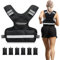 POWER GUIDANCE Gewichtsweste 5-9KG / 9-14.4KG Einstellbare Weighted Vest mit Reflektierenden Streifen | Laufweste & Trainingsweste für Krafttraining, Joggen | Atmungsaktives Design