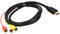 Kighdel HDMI to Rca Cable,1.5m Rca Cable to HDMI,Red Yellow White Cable to HDMI,HDMI to Phono Cable,Av Adapter Converter Extension Code,for TV/Hdtv/DVD/1080p/Most Lcd Projectors Device