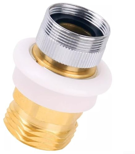 Yuanpgky Faucet Tap Quick Connector Kit,Brass Dishwasher Faucet Adapter Interface Sink Connection For Kitchen Bathroom Laundry Easy Installation