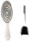 3-Teiliges Set Haarbürsten, Wildschweinborsten Bürste, Ninabella Haarbürste, Entwirrbürste mit Einzigartiger Spirale, Nachhaltiges Material, Bringen Sie Einen Kamm und Eine Aufbewahrungstasche Mit