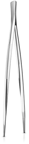 Eva Trio | Küchenpinzette |Ideal zum sicheren und präzisen Anrichten kleiner Zutaten | Brushed steel