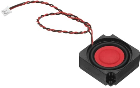 PATIKIL 2 Watt 8 Ohm Mini Speaker, 4PCS Full-Range Mobile Portable Advertising Machine Micro Loudspeaker Connector for Small Electronic Project, Black Red
