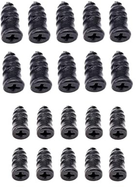 JZK 20X Viti in gomma per riparazione pneumatici, tappi per riparazione pneumatici auto, chiodi universali per riparazione rapida forature pneumatici per auto, biciclette, motociclette (10S e 10L)