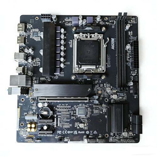 Placa Base Fit For ASROCK A620M Toma de Placa Base AM5 DDR5 AMD A620 Micro ATX Soporte for Juegos Ryzen 9700X 8600G 8300G 7900 7700 CPU