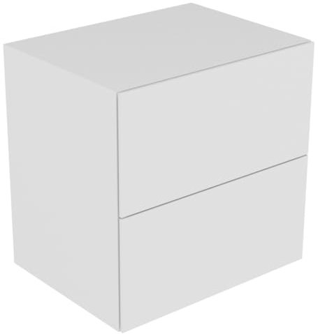 KEUCO KE Sideboard Edition 11 31323, Bel, 2 Frt-Auszüge, cashmere/Glas cashmere