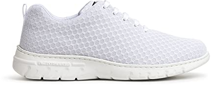 DIAN - CALPE Blanco 38, Zapatilla de Trabajo para Sanidad y Hostelería, Unisex, Transpirable y Repelente a Líquidos, Plantilla Acolchada, Antirozaduras, Antideslizante y Antiestática.