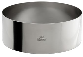 Fat Daddio's Stainless Steel Round Cake & Pastry Ring 8 x 3 Inch