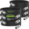 GearIT XLR Microphone Cable (20 Feet, 6-Pack) Male to Female 3-Pin Balanced Shielded Cable for Mic Mixer, Recording Studio, Podcast - Black, 20ft