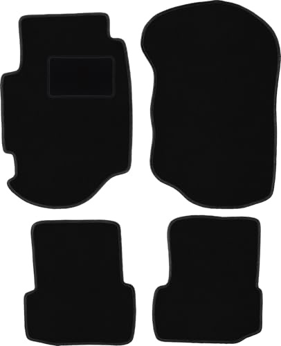 Wielganizator Automatte – Passend für Ford Escort MK7 Schrägheck, Kombi 1995-2002 – Velours – Autozubehör - Auto Fußmatten – Fußmatte Auto – 4-teilig - schwarz