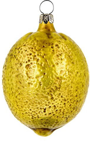 Marolin Glasornament Zitrone, patiniert