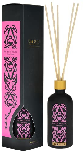 Bodhi® Reed Diffuser Orchidee 90 ml - Duftstäbchen für einen frischen Duft Ihrer Räume | Premium Raumduft ohne Alkohol