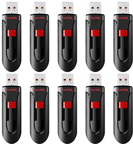 SanDisk Cruzer Glide 64 Go Clé USB 2.0 - Paquet de 10